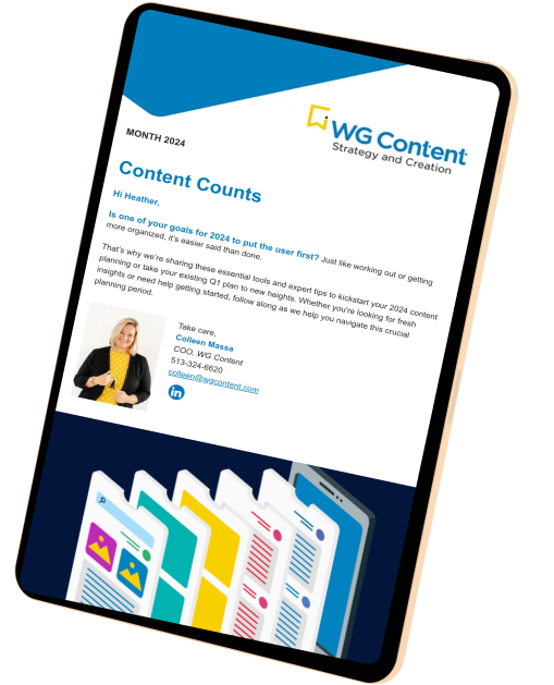 Count Counts WG Content Newsletter